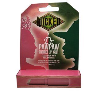 Wicked x Dr Pawpaw Glimmer Lip Balm Clear with Pink Shimmer NIB